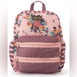 Matilda Jane Pink Floral and Polka Dot Backpack
